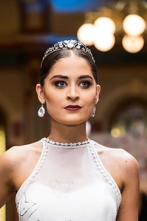 Bridal tiara with Swarovski crystals by Andrea Agosta